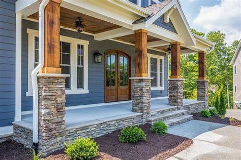 Front porch one level villa — Old Towne Estates